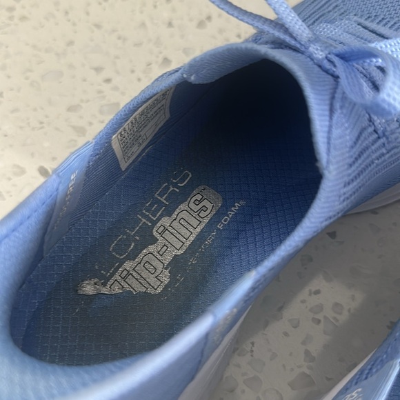 Women's Skechers, Slip-ins Go Walk Flex Baby Blue & White Size 6.5 US - Picture 7 of 9